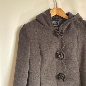 Rothschild XL girls grey coat with hood